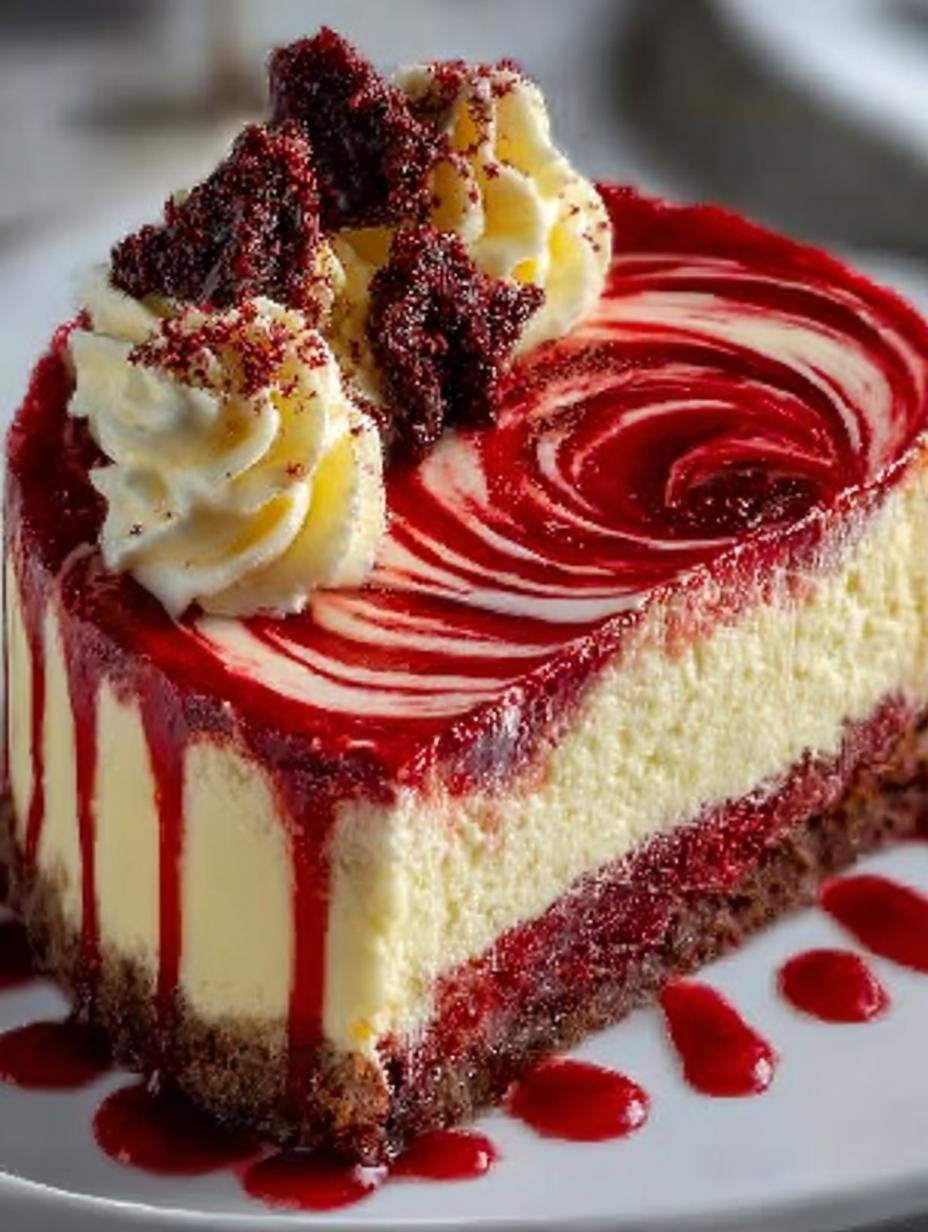 Red Velvet Cheesecake Swirl: 5 Decadent Variations - Red Velvet Cheesecake Swirl - additional detail