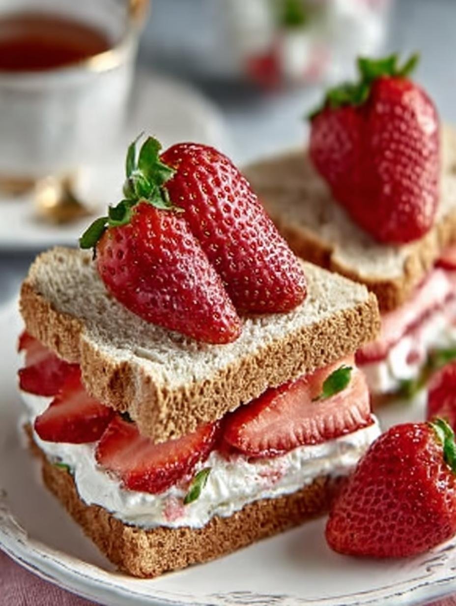 Strawberry Tea Sandwiches Incredible for Elegant Gatherings