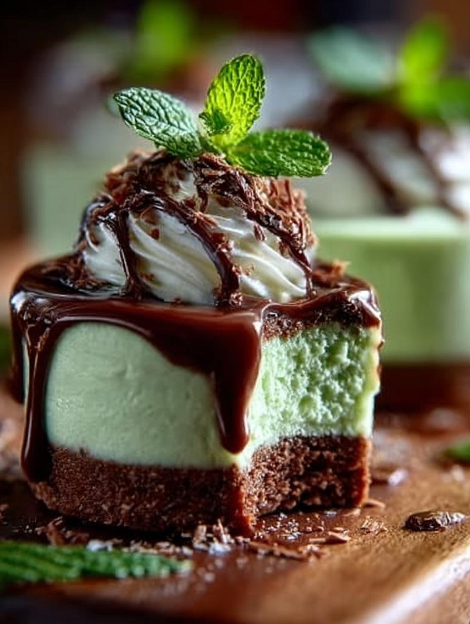 Andes Mint Mini Cheesecakes: 12 Irresistibly Creamy Bites - Andes Mint Mini Cheesecakes - main visual representation