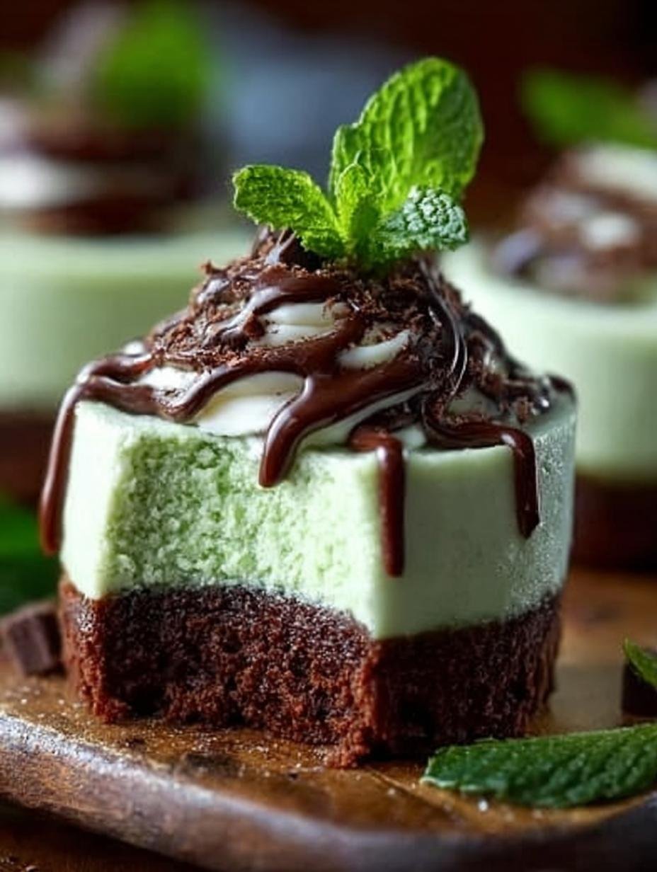 Andes Mint Mini Cheesecakes: 12 Irresistibly Creamy Bites - Andes Mint Mini Cheesecakes - additional detail