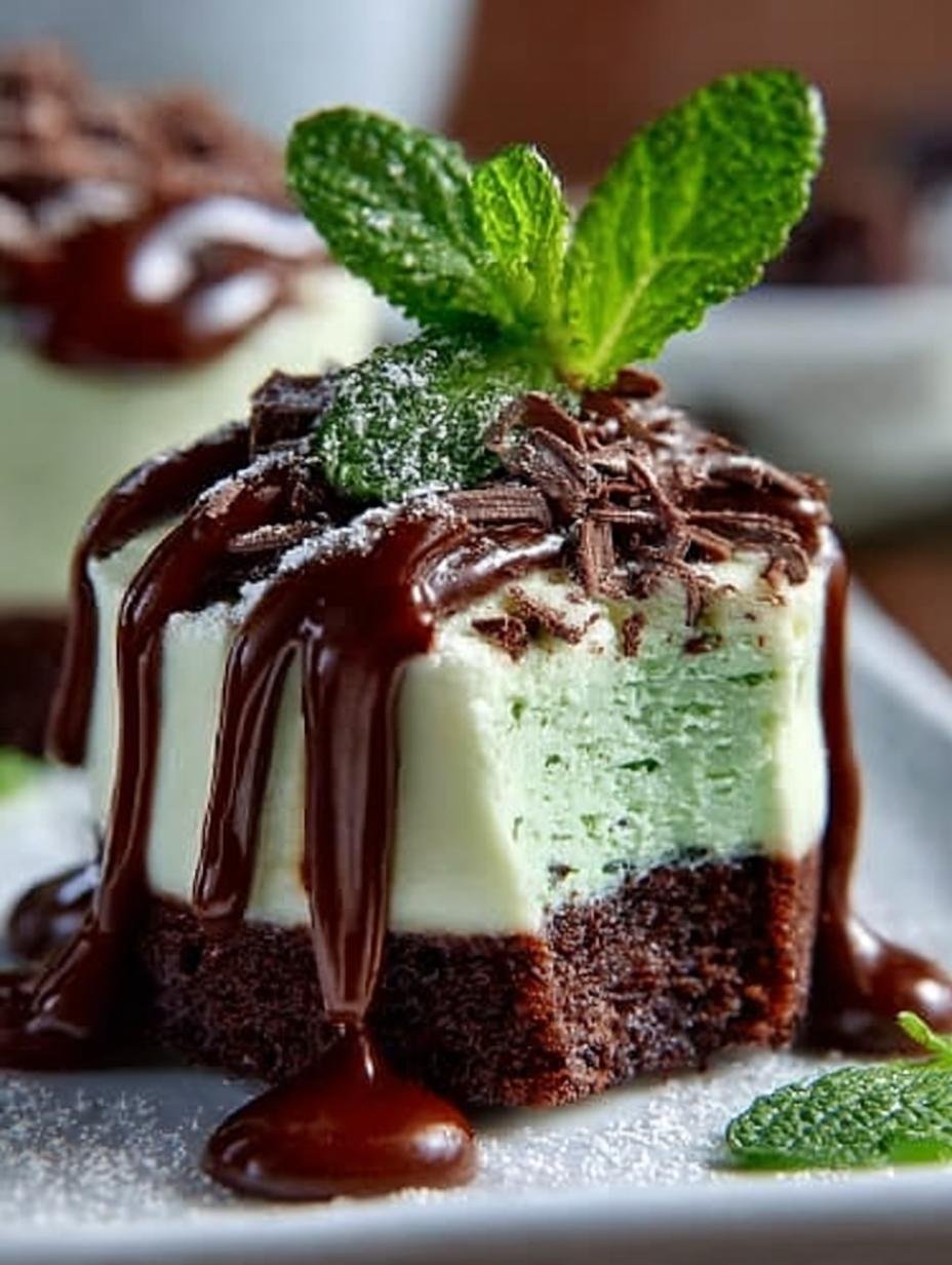 Andes Mint Mini Cheesecakes