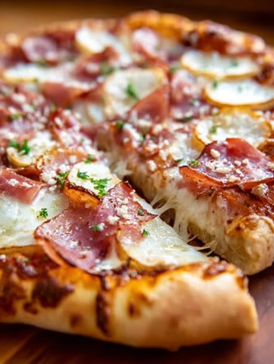 Apple Butter Ham Pizza: 5-Star Sweet and Savory Delight - Apple Butter Ham Pizza - main visual representation