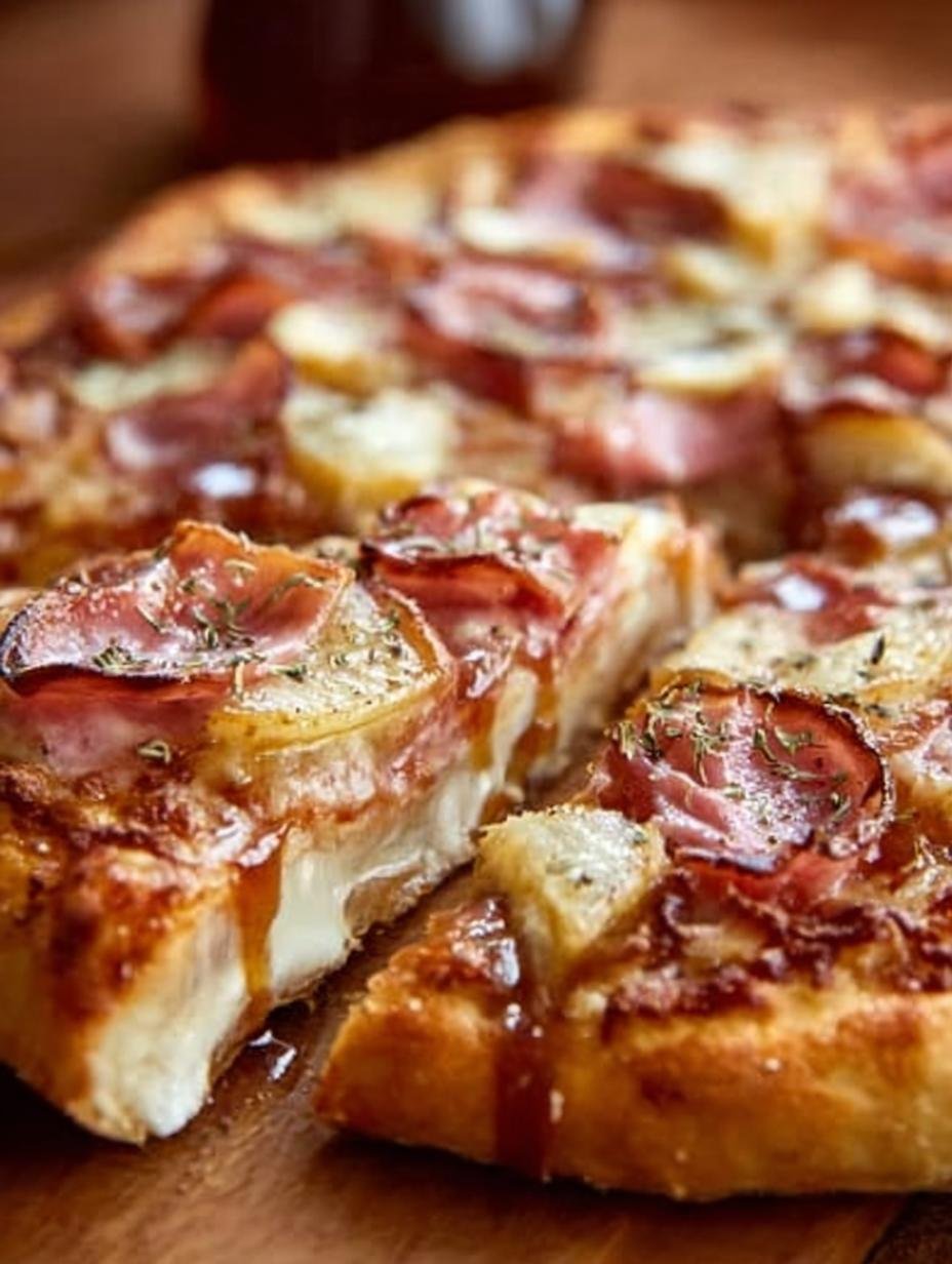 Apple Butter Ham Pizza: 5-Star Sweet and Savory Delight - Apple Butter Ham Pizza - additional detail