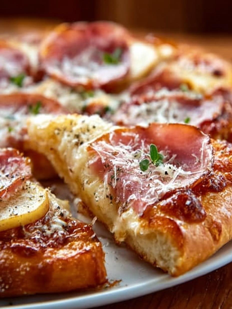 Apple Butter Ham Pizza