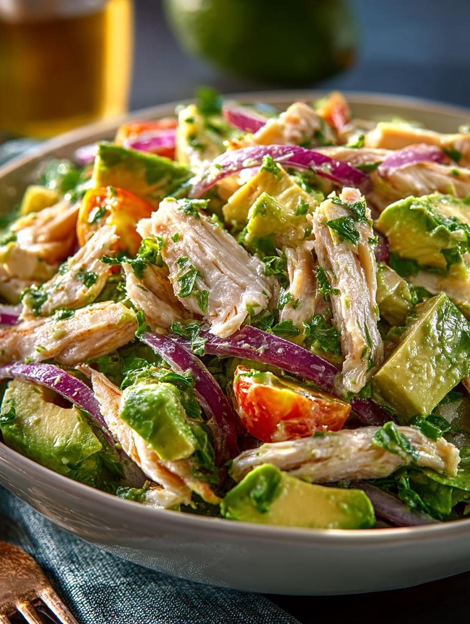 Avocado Chicken Salad For