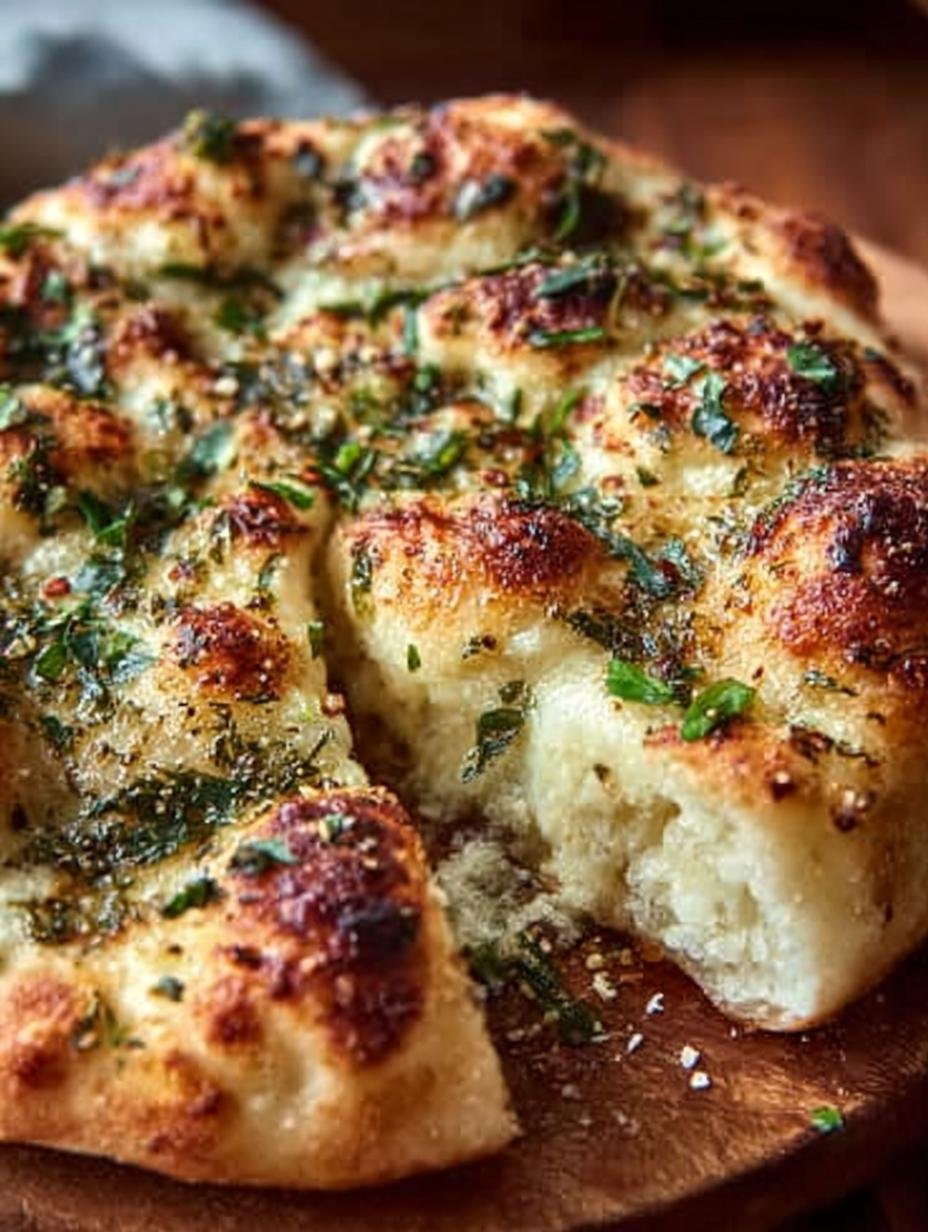 Buttery Garlic Pizza with Fresh Herbs: 5-Star Delight - Buttery Garlic Pizza with - main visual representation
