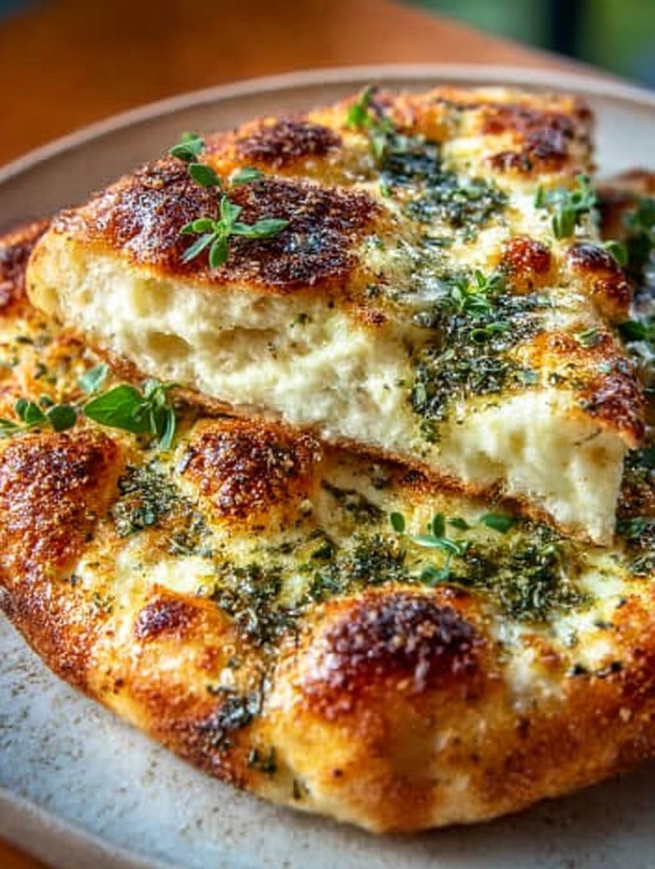 Buttery Garlic Pizza with Fresh Herbs: 5-Star Delight - Buttery Garlic Pizza with - additional detail