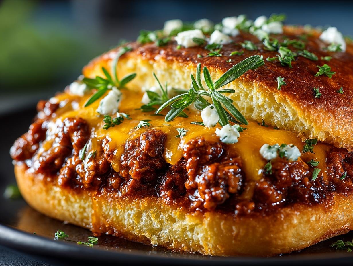 Cheesy Sloppy Joe Garlic Bread: 7 Irresistible Steps - Cheesy Sloppy Joe Garlic - additional detail