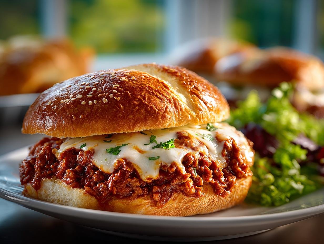 Cheesy Sloppy Joe Garlic