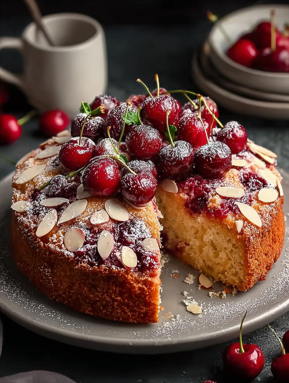 Cherry Almond Cake with Buttermilk: A Delightful Treat