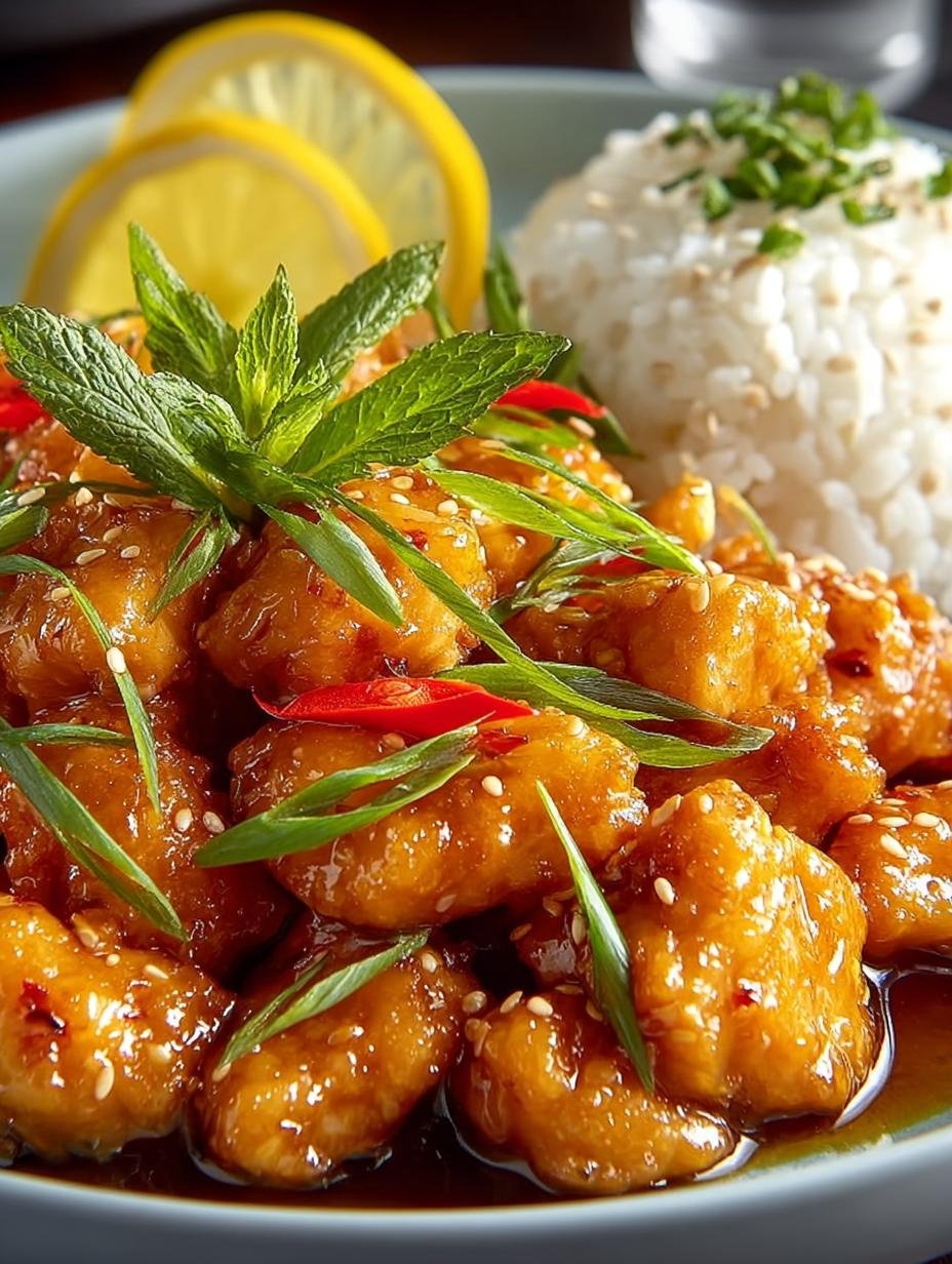 Delicious Chinese Lemon Chicken in 35 Minutes - Chinese Lemon Chicken - main visual representation