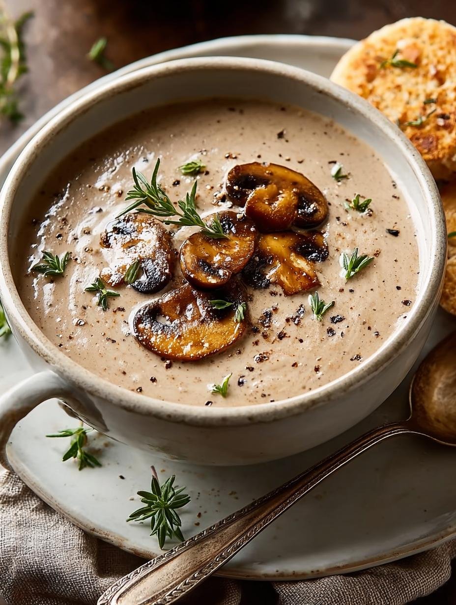 Cream Mushroom Soup Cozy for Chilly Evenings - Cream Mushroom Soup Cozy - main visual representation