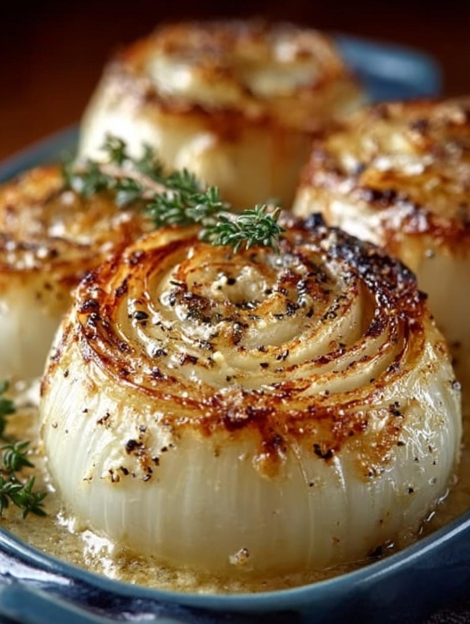 Creamy Baked Onions with