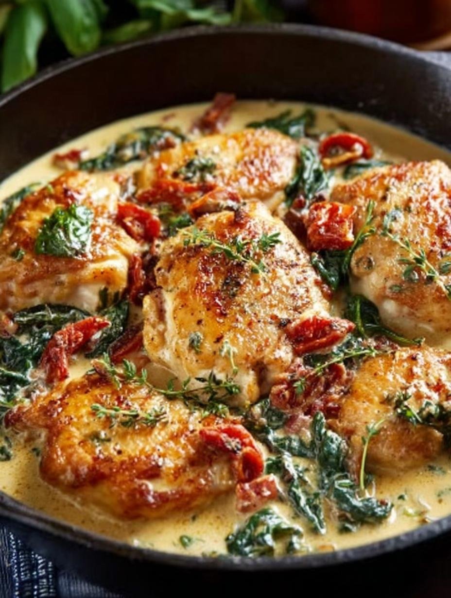 Creamy Tuscan Chicken Skillet