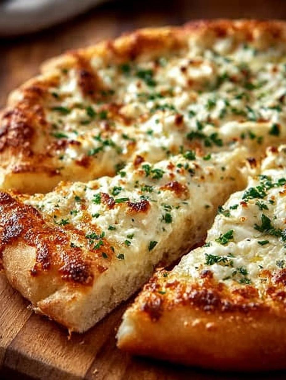 Creamy White Garlic Pizza