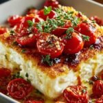 Crispy Baked Feta Cherry