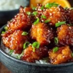Crispy Baked Orange Chicken