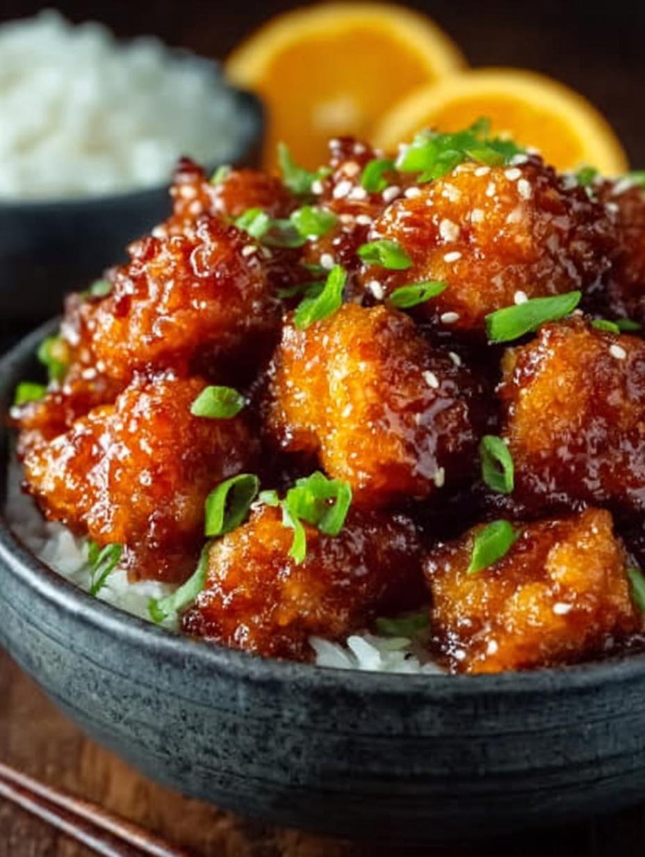 Crispy Baked Orange Chicken