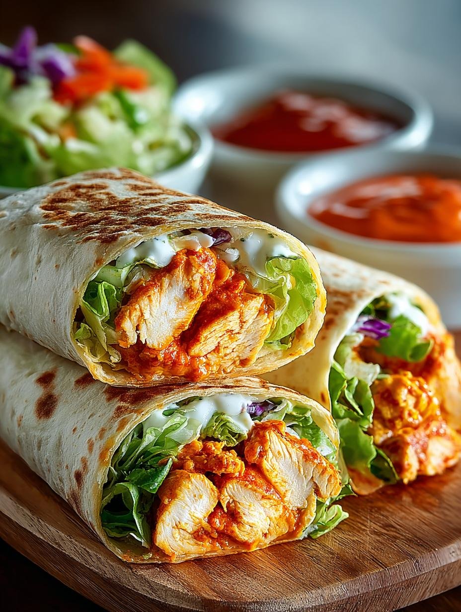 Crispy Buffalo Chicken Wraps