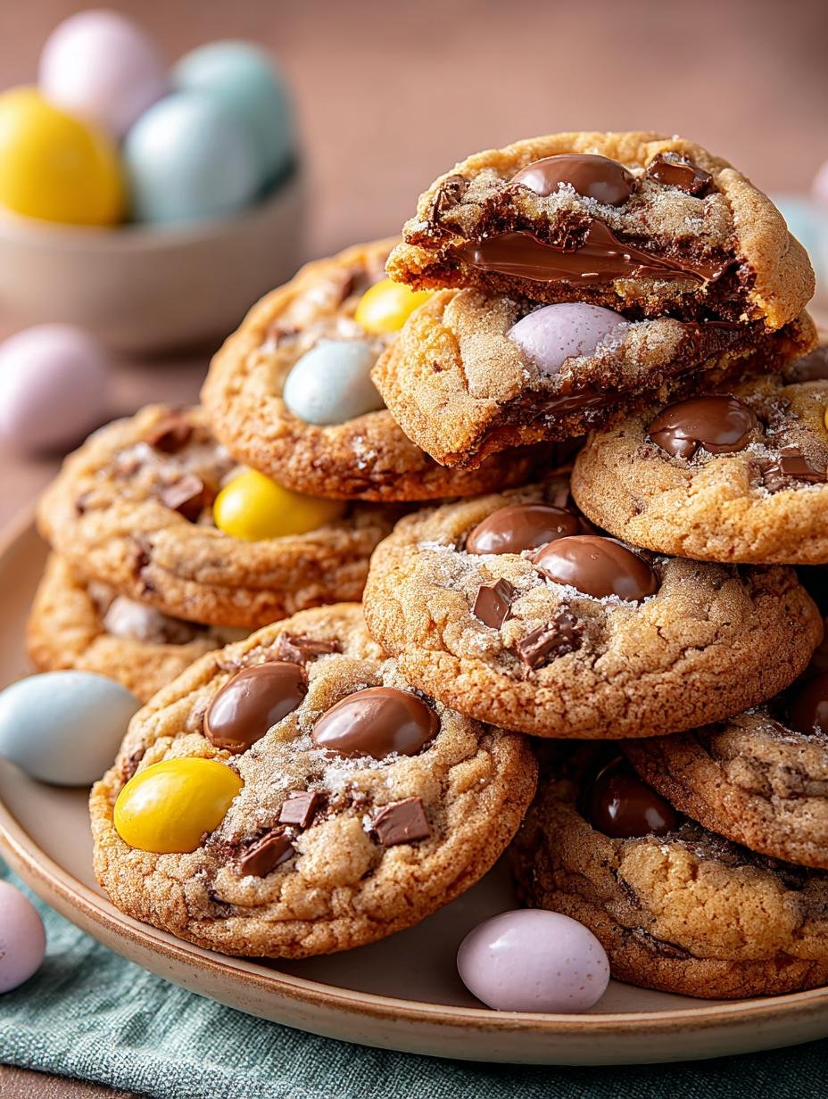 Decadent Cadbury Egg Cookies