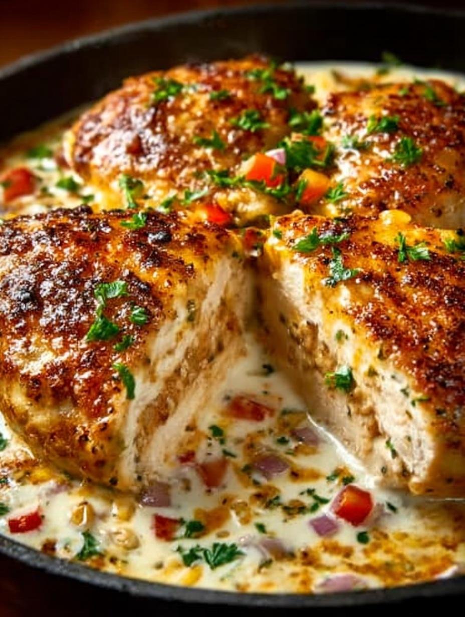 Flavorful Baked Queso Chicken