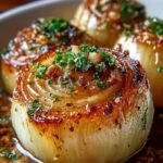 Garlic Butter Roasted Onions