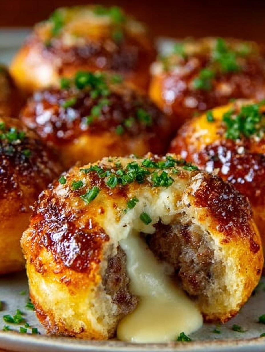 Garlic Parmesan Cheeseburger Bombs: 8 Amazing Bites