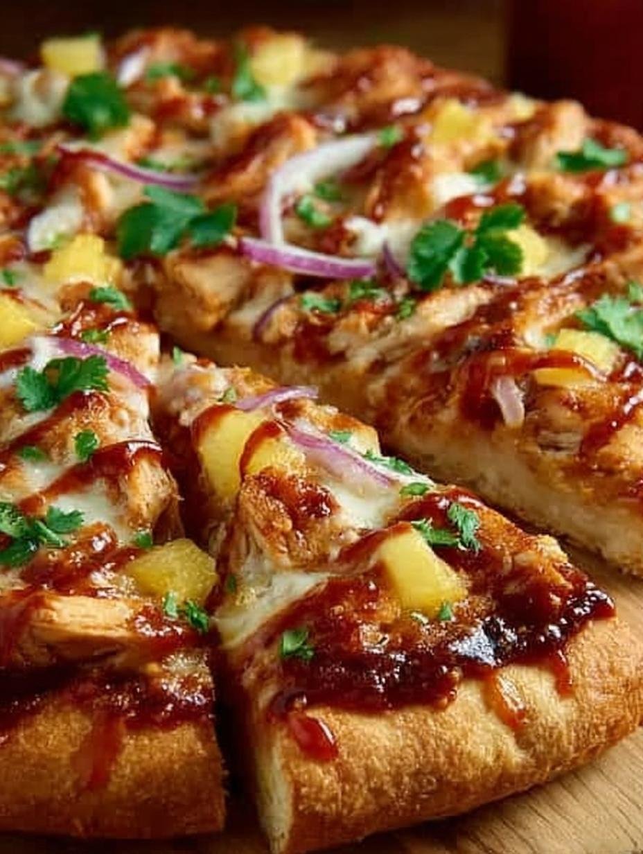 Hawaiian Bbq Chicken Pizza