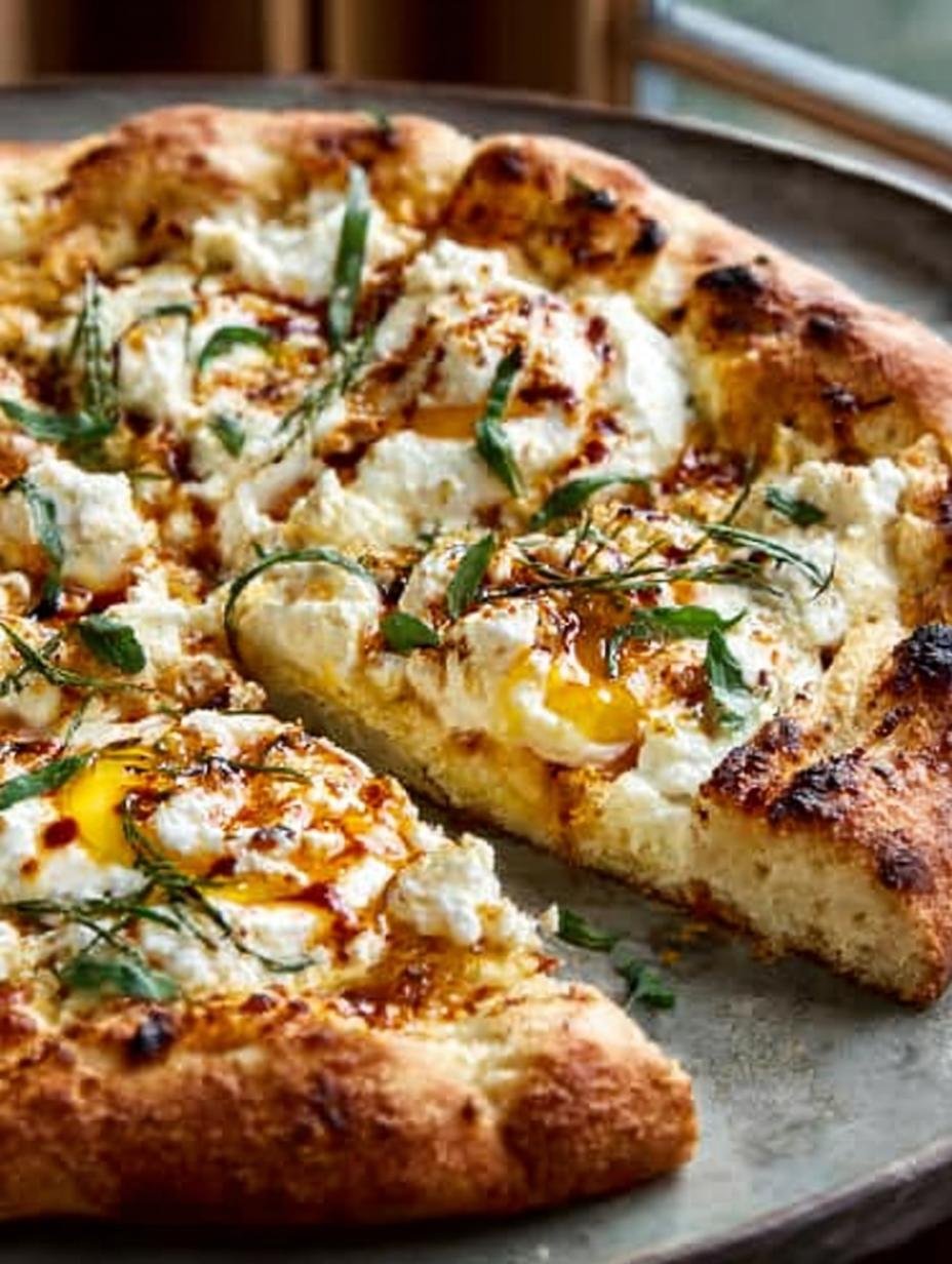 Hot Honey Ricotta Pizza