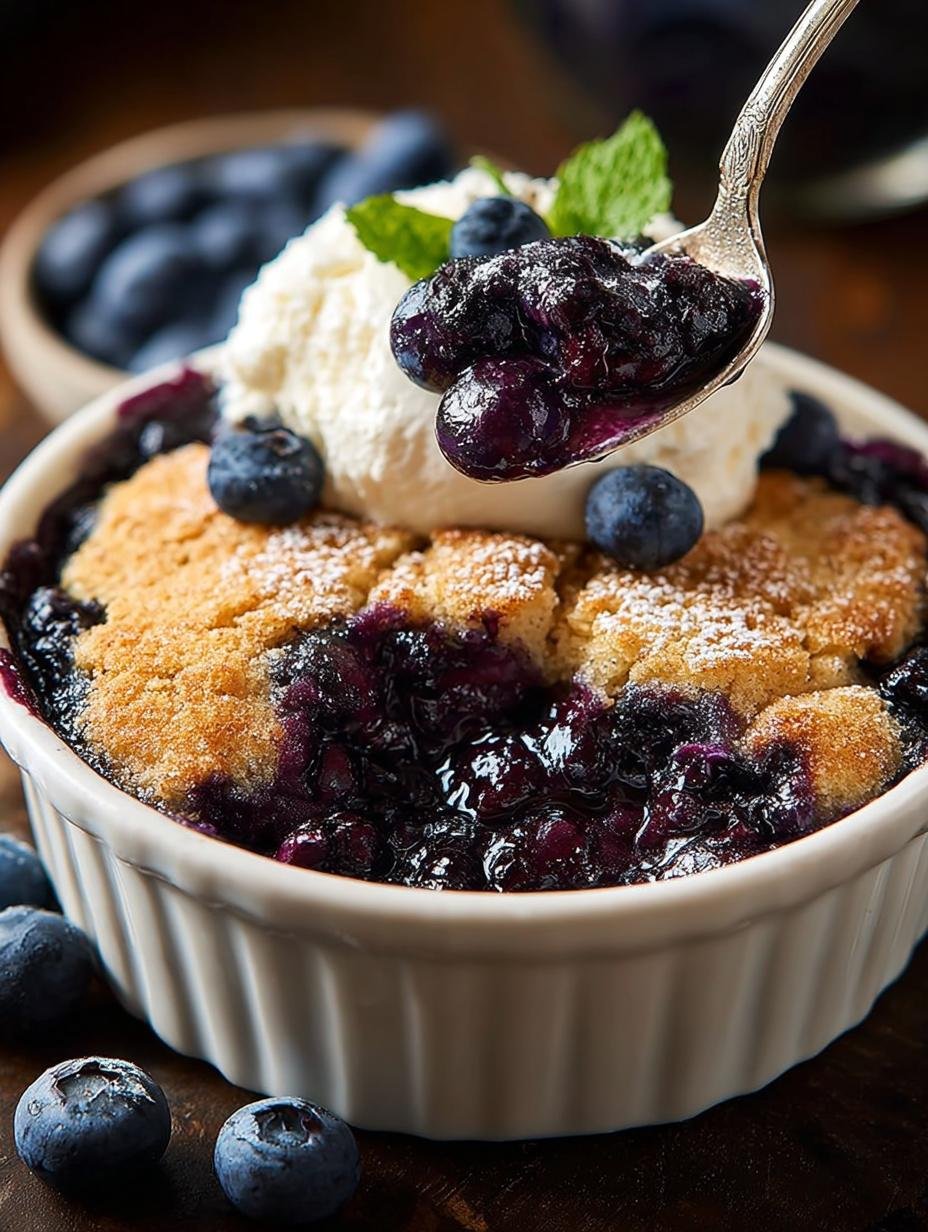 Irresistible Blueberry Cobbler For Two: A Cozy Delight - Irresistible Blueberry Cobbler For - main visual representation