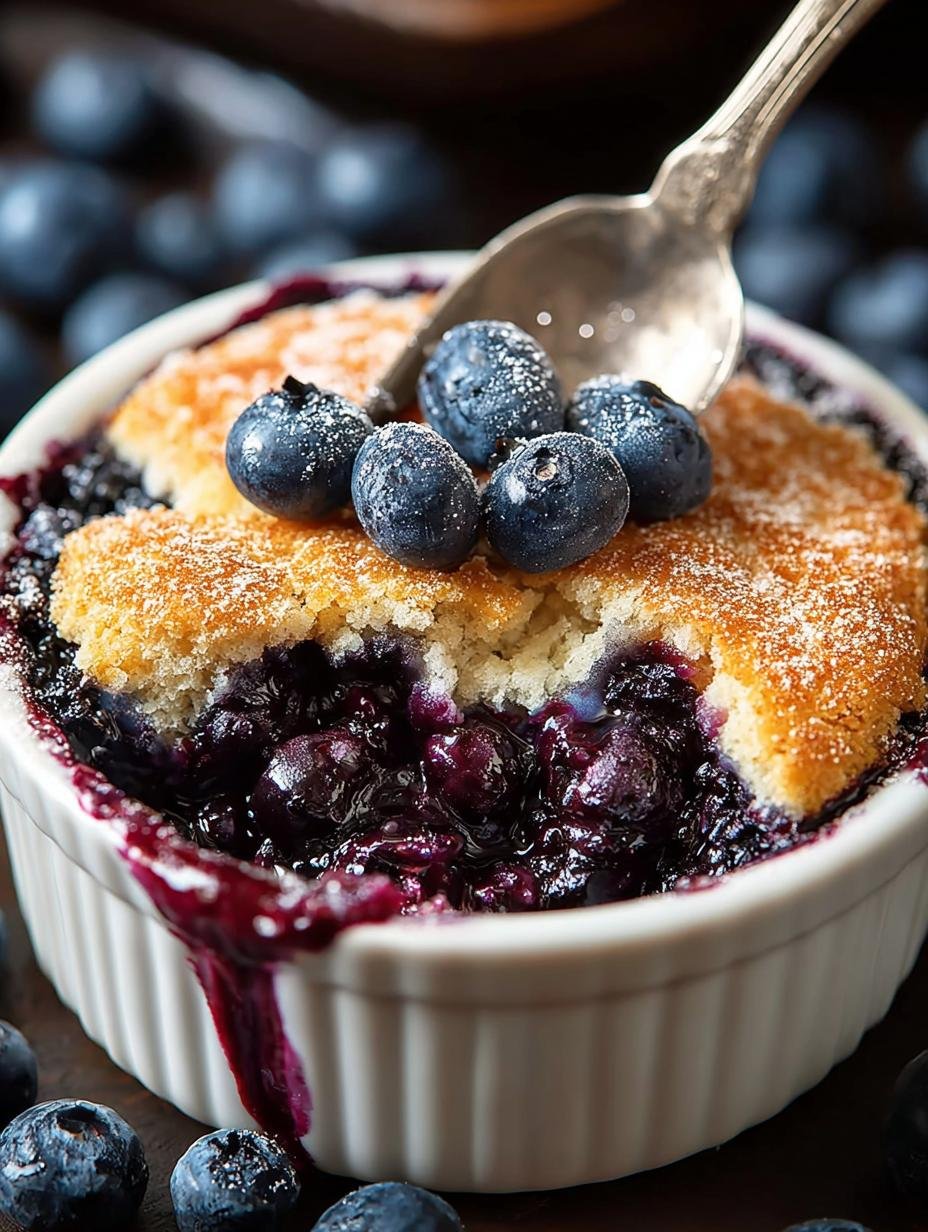 Irresistible Blueberry Cobbler For Two: A Cozy Delight - Irresistible Blueberry Cobbler For - additional detail
