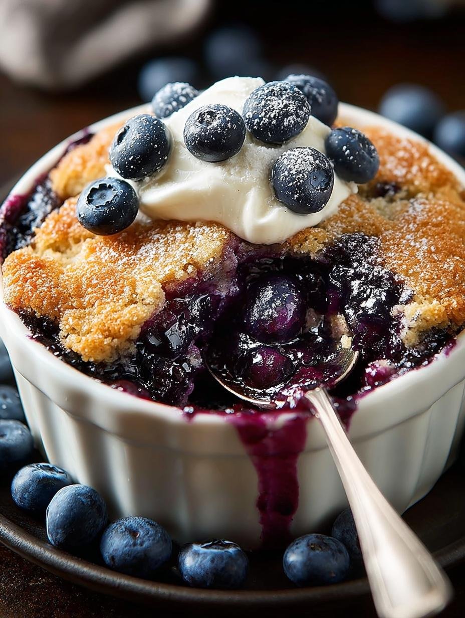 Irresistible Blueberry Cobbler For
