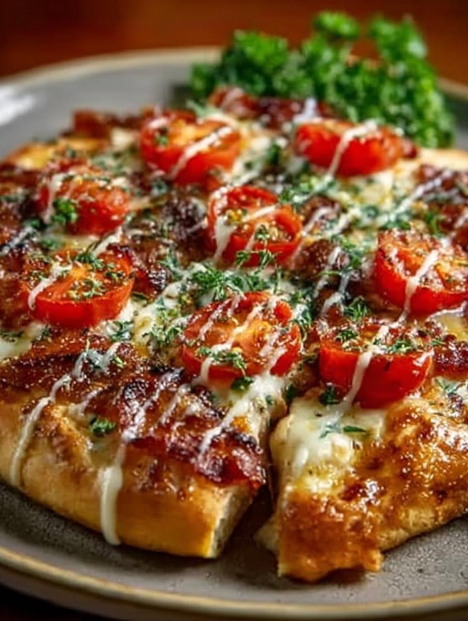 Kentucky Hot Brown Pizza