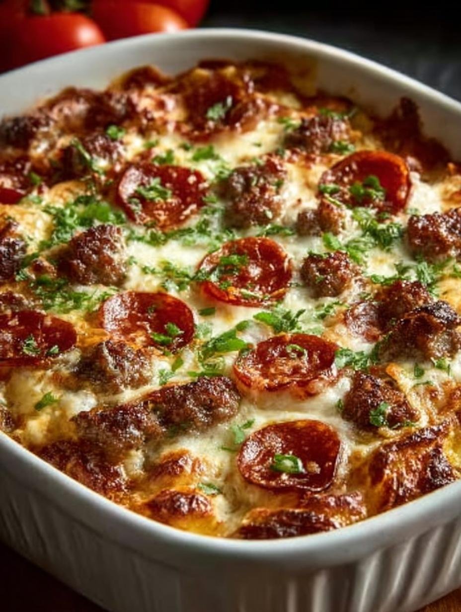 Delicious Low Carb Pizza Casserole Recipe to Savor - Low Carb Pizza Casserole - main visual representation