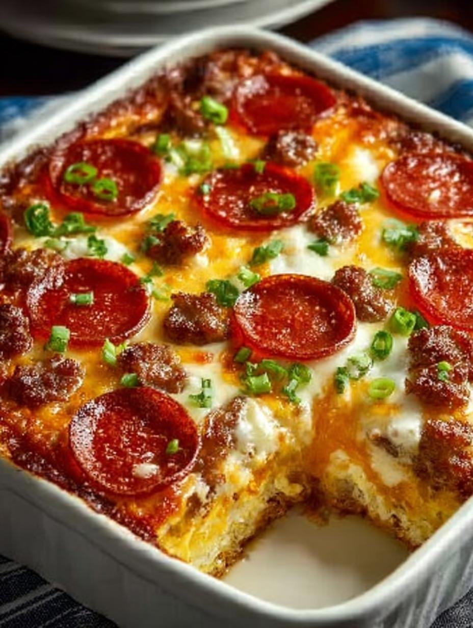 Low Carb Pizza Casserole