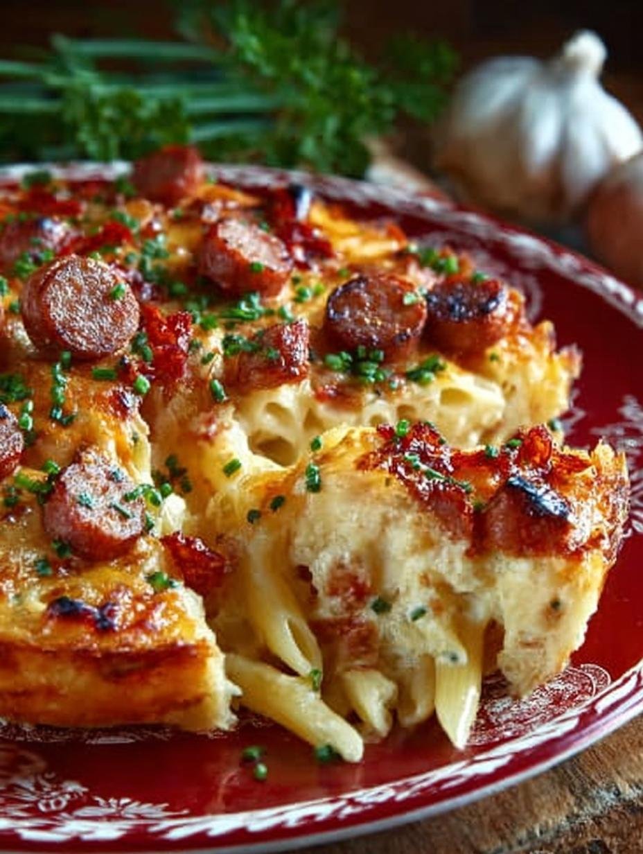 One Pan Cheesy Smoked Sausage & Pasta: A Comforting Delight - One Pan Cheesy Smoked - additional detail