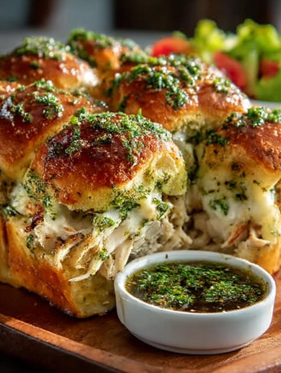 Pesto Chicken Pull Apart: 12 Sliders to Enjoy - Pesto Chicken Pull Apart - main visual representation