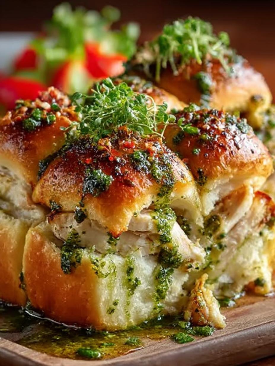 Pesto Chicken Pull Apart