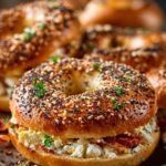 Protein Bagels with Greek