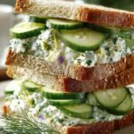 Refreshing Cucumber Salad Sandwiches