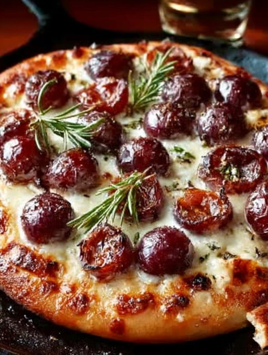 Roasted Red Grape Pizza