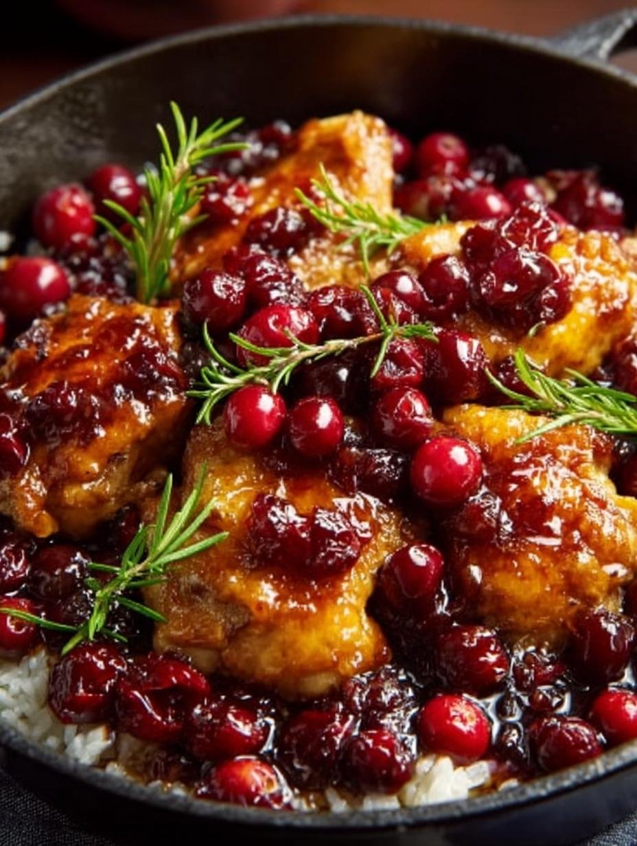 Skillet Cranberry Orange Chicken