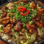 Spicy Chicken Cabbage Rice