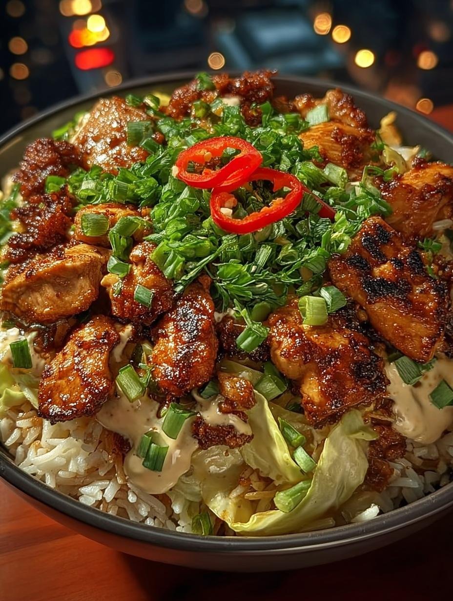 Spicy Chicken Cabbage Rice
