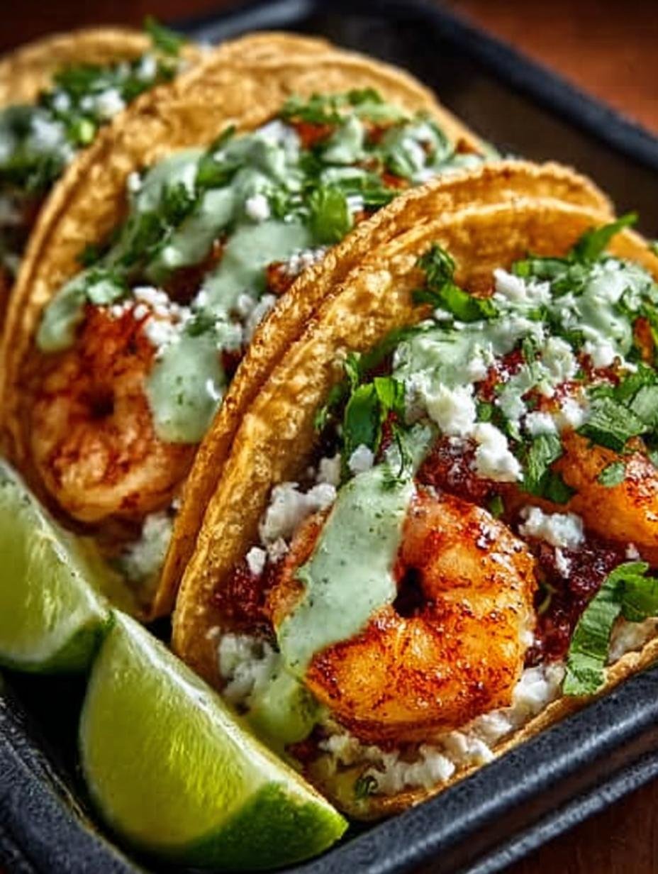 Spicy Shrimp Tacos with Crema: 5 Bold Flavors to Savor - Spicy Shrimp Tacos with - main visual representation