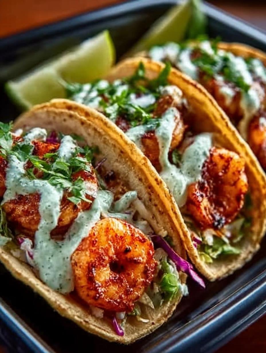Spicy Shrimp Tacos with Crema: 5 Bold Flavors to Savor - Spicy Shrimp Tacos with - additional detail