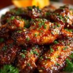 Sticky Orange Chicken Wings