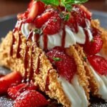 Strawberry Crunch Cheesecake Tacos