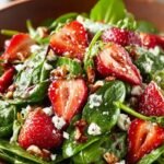 Strawberry Spinach Valentine Salad