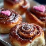 Valentine Brioche Cinnamon Rolls